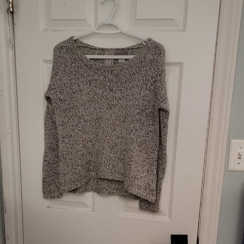 Vero Moda Gray Crew Neck Sweater with Chunky Knit